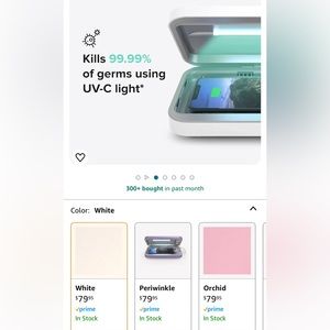 PhoneSoap 3 UV Cell Phone Sanitizer & Dual Universal Cell Phone Charger Box